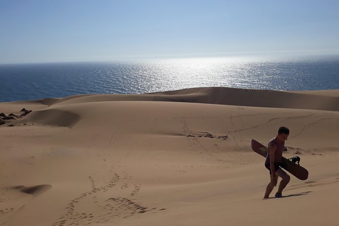 View from Timlalin desert near taghazout village