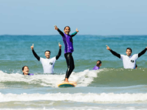 surf lessons in taghazout with locals taghazout surfcsmp in panorama beach